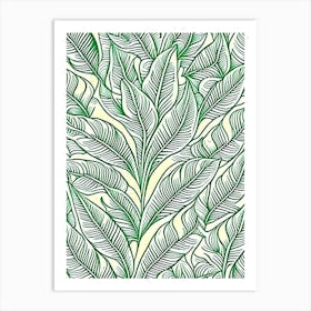 Banana Leaf William Morris Inspired Art Print