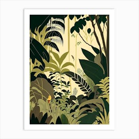Close Up Jungle 1 Rousseau Inspired Art Print