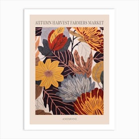 Fall Botanicals Anemone 3 Poster Art Print
