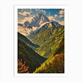 Triglav National Park Slovenia Vintage Poster Art Print