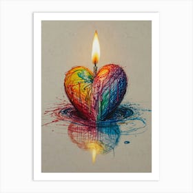 Heart Of Love 61 Art Print