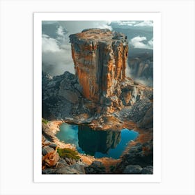 Rocky Mountain Lake Art Print