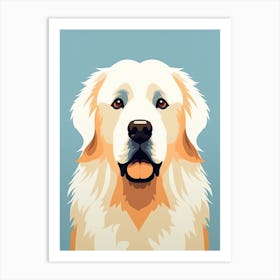 Golden Retriever, Minimalism Art Print