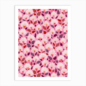 Hoya Hearts - Pink Magenta Art Print