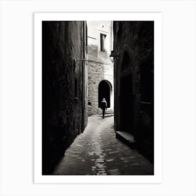 Volterra, Italy,  Black And White Analogue Photography  1 Art Print