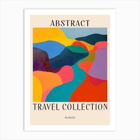 Abstract Travel Collection Poster Australia 5 Art Print