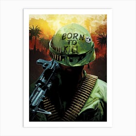 Full Metal Jacket Kubrick Art Print