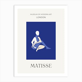 Matisse Blue Cutout Art Print