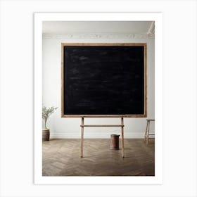 Blackboard Giving The Impression Of Vast Untouched Space Features An Appealing Smudged Texture Th (2) 2 Art Print