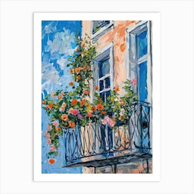 Balcony Painting In London 4 Art Print