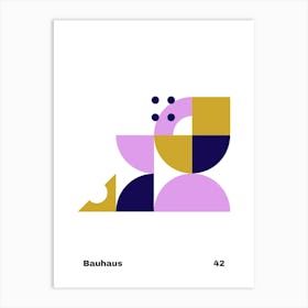 Geometric Bauhaus Poster 42 Art Print