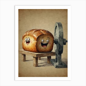 Bread And A Machine Art Print