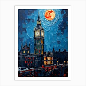 Big Ben At Night Art Print