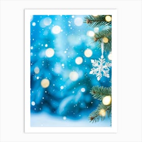 Christmas Tree Background 5 Art Print