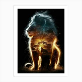 Lion's Realm Art Print