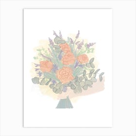 Flower Bunch Art Print