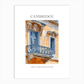 Cambridge Travel And Architecture Poster 4 Art Print