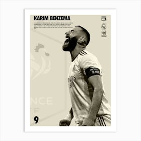 Karim Benzema Art Print