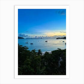 Ocean Cape Holiday Siam Beautiful Shore Point Paradise Turquoise Peaceful Sunset Grass M (26) Art Print