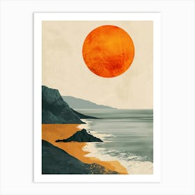 Sunset At The Beach 6 Art Print