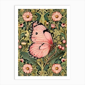 Pink Butterfly Art Print