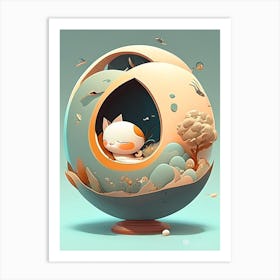 Inertia Kawaii Kids Space Art Print