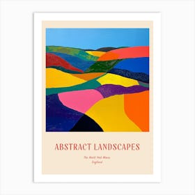 Colourful Abstract The North York Moors England 4 Poster Art Print