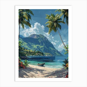 Hawaiian Beach 1 Art Print