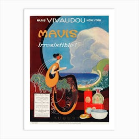 Vivaudous’s Mavis, Irresistible Advert, Fred L Parker Art Print