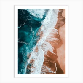 Aerial View Of The Ocean 14 Art Print