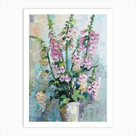 A World Of Flowers Foxglove 3 Painting Art Print