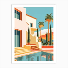 Costa Del Sol, Spain, Graphic Illustration 3 Art Print