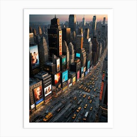 Must-See Attractions in NYC Art Print