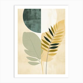 bohemian leaves Art Print