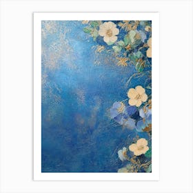 Blue Flowers Art Print