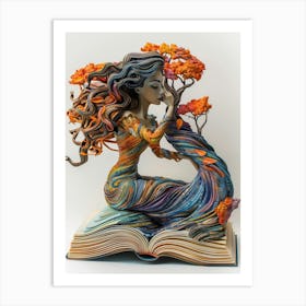 Book Sculpture Art Print