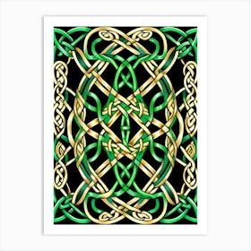 Abstract Celtic Knot 5 Art Print