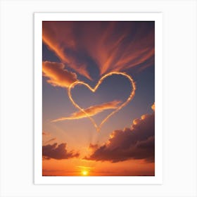 Heart In The Sky Art Print