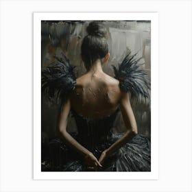 'Black Feathers' Art Print