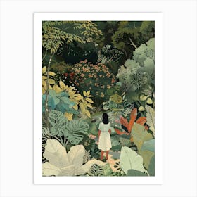 In The Garden Bodnant Gardens 2 Art Print