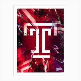 Temple Owls 1 Art Print