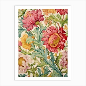 Floral Wallpaper 107 Art Print