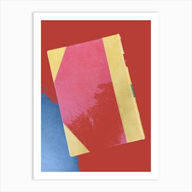 Red And Yellow Notebook Art Print