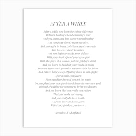 After A While Art Print