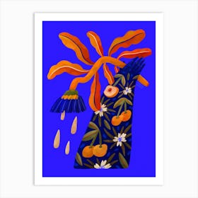 Hand With Flower Art Print