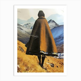 Woman In A Cloak Art Print