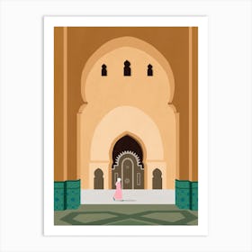 Mosque In Casablance Morocco  Art Print