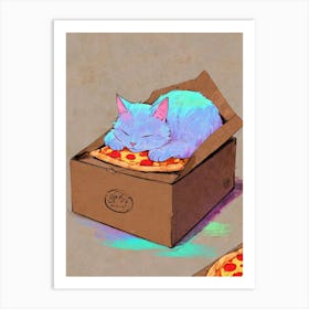 Pizza Cat 1 Art Print