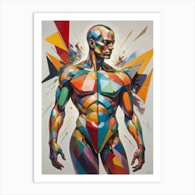 Abstract Man Art Print