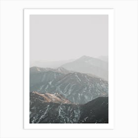 Gradient Mountains Art Print